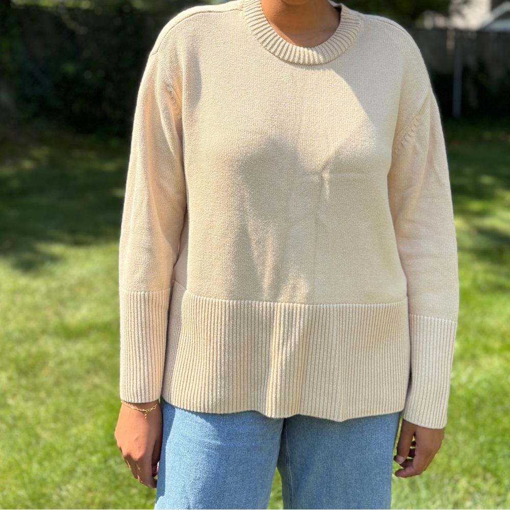 Gap Pale Yellow 100% Cotton Sweater